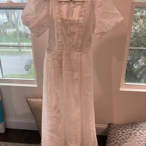 Eyelet Midi Dress - White - Brand new with tags!